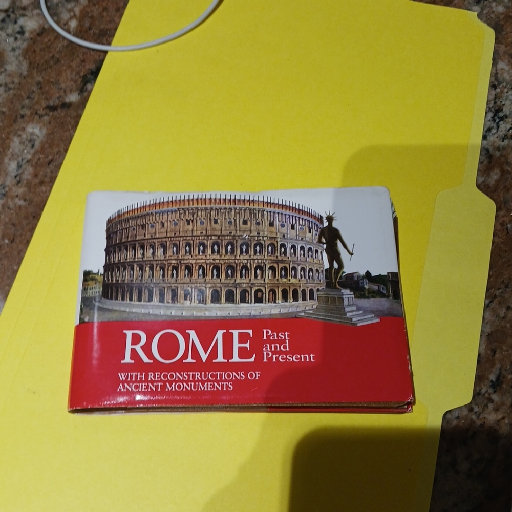 Vtg Vision 1962 Rome Past and Present With Reconstructions of Ancient Monuments